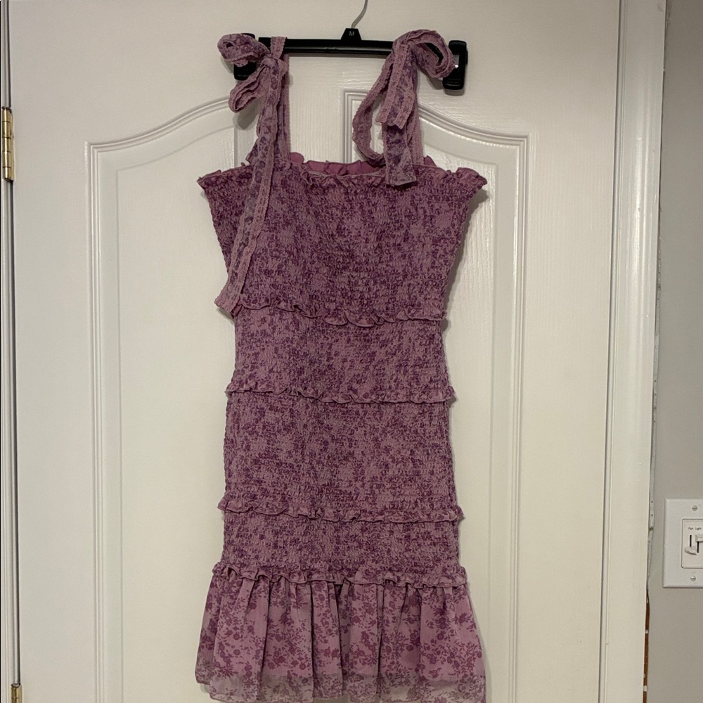 Floral Purple Kids Dress